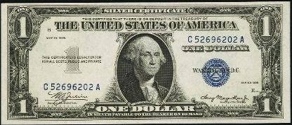 What Is The Value Of A Dollar Bill With Blue Ink On It Quora Certificate
