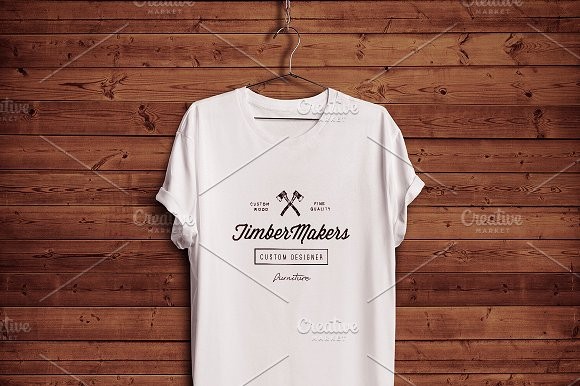 White Blank T Shirt 03 Product Mockups Creative Market Mockup