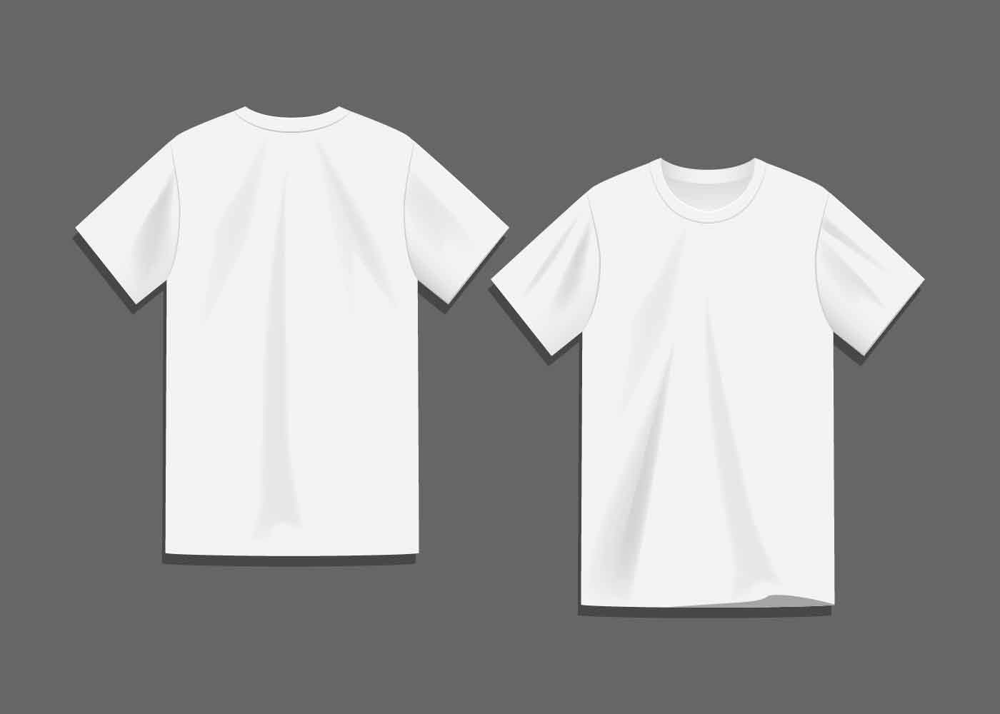 White Blank T Shirt Template Vector Download Free