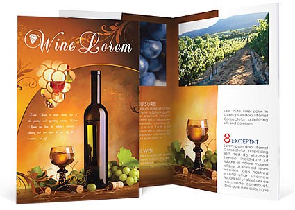 Wine Brochure Template Design ID 0000000801 SmileTemplates