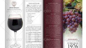 Wine Brochure Template Free The