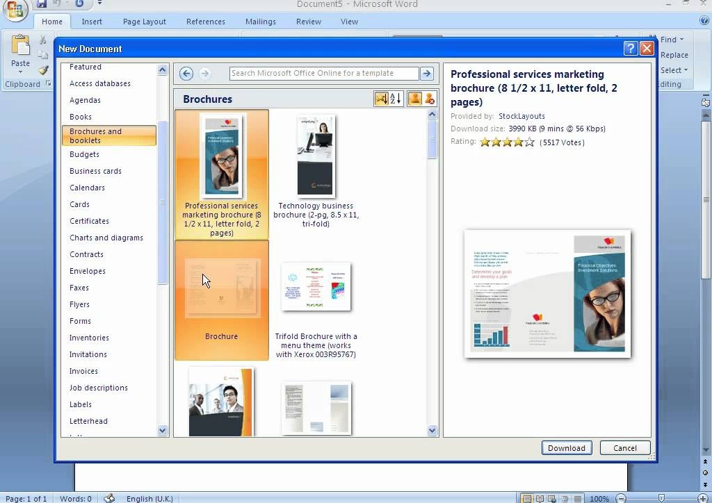 Word Brochure Template Mac Ukran Agdiffusion Com Microsoft