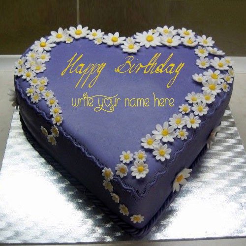 Write Your Name On Indigo Cake Online Free Design A Birthday