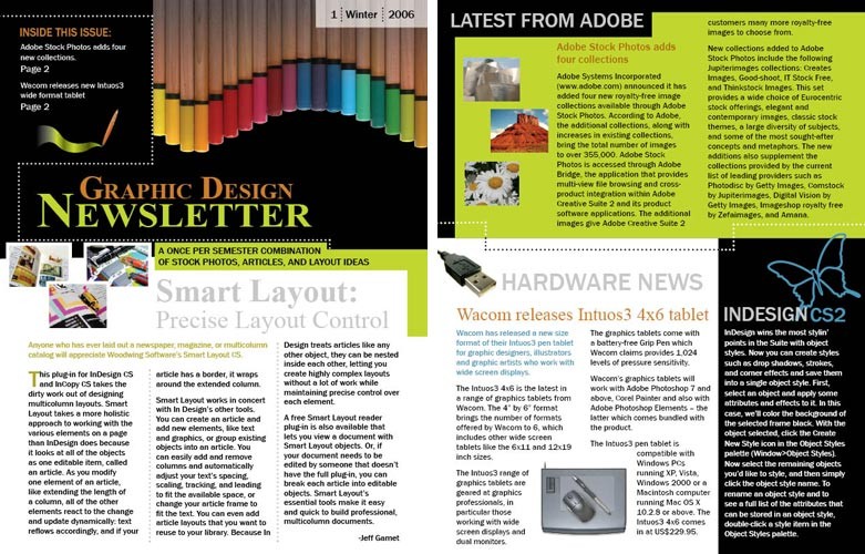 Yes Pen Me In How To Use Adobe CS5 Create A Newsletter Indesign