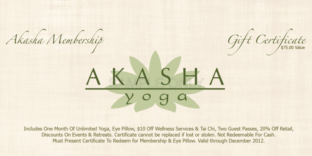 Yoga Gift Certificate Template Free Spotgymyoga Org