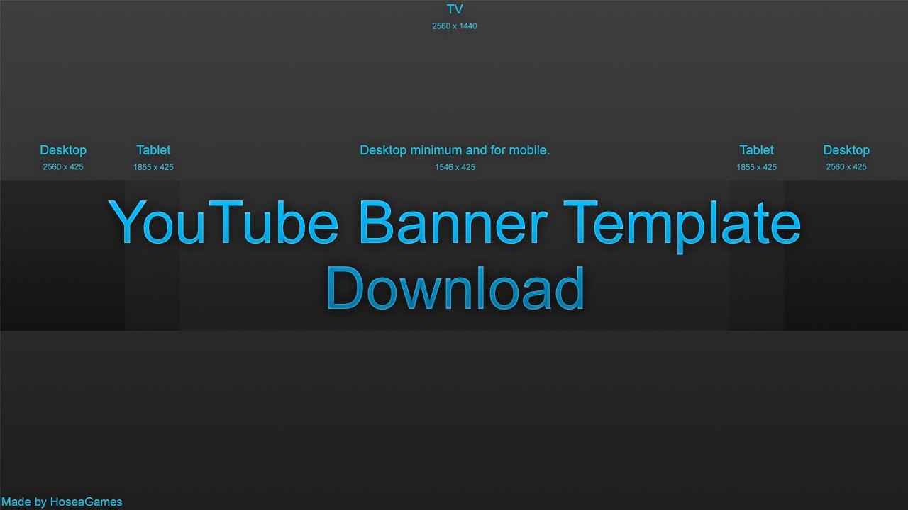 YouTube Blank Banner Template Download Youtube