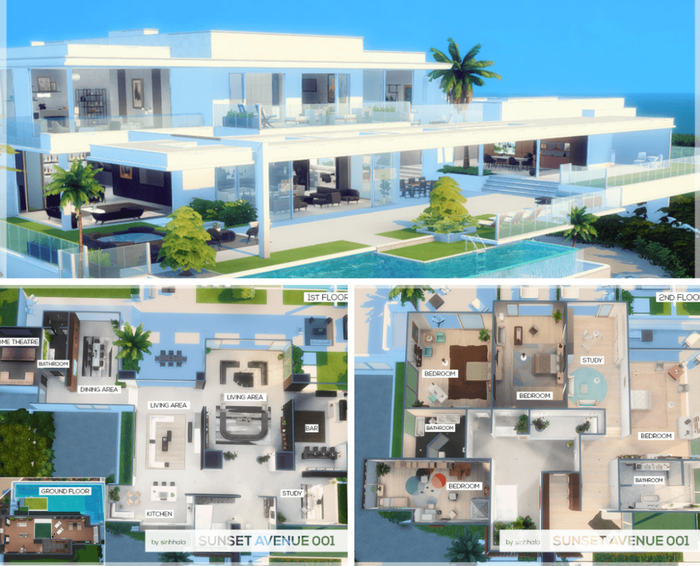 Sims 4 Modern Home Inspiration