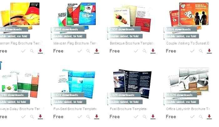 1 Page Flyer Template One Free 2 Half Brochure 6