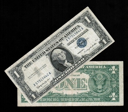 1 Silver Certificate Blue Seal Series 1957 B Select Your Condition Dollar