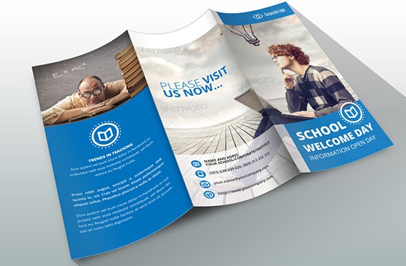 10 Awesome School Brochure Templates Designs Design