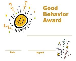 10 Best Images Of Printable Awards Certificates Good Behavior Certificate