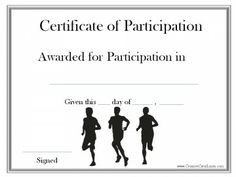 10 Best Running Certificates Images On Pinterest Certificate Template
