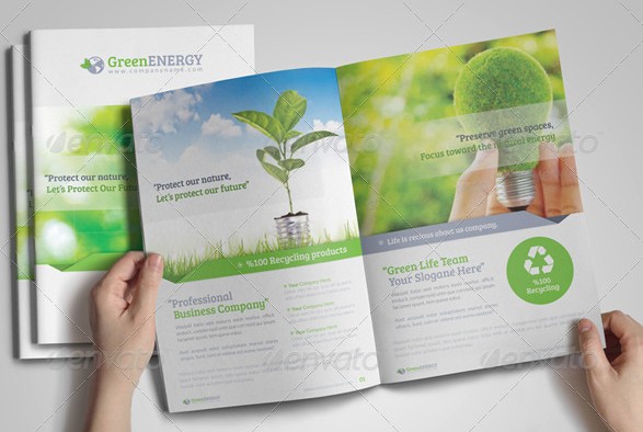 10 Brilliant Environmental Energy Brochures To Inspire You In 2016 Environment Brochure Template