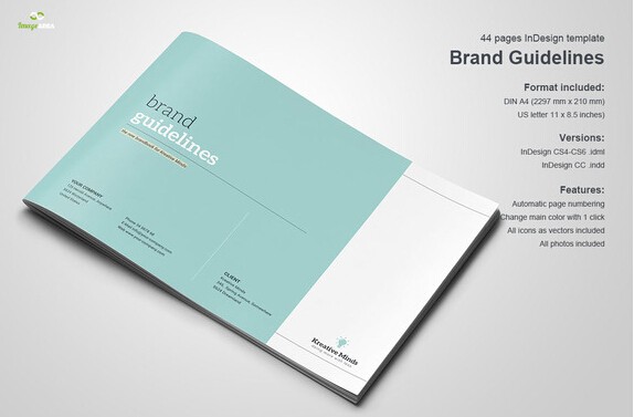 10 Great Beautiful Brand Book Templates To Present Your Branding Template Indesign