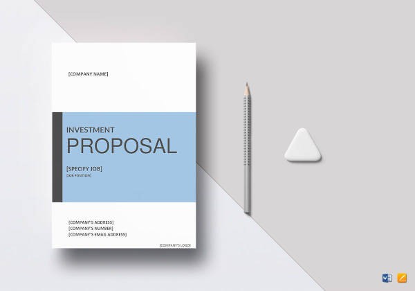 10 Investment Proposal Examples PDF Word Pages Template