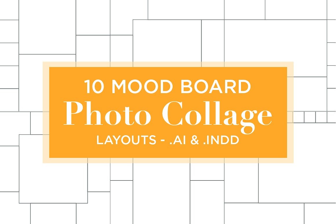 10 Mood Board Photo Collage Layouts Presentation Templates Template Indesign