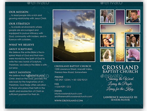 10 Popular Church Brochure Templates Design Free PSD JPEG EPS