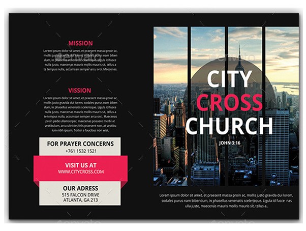 10 Popular Church Brochure Templates Design Free PSD JPEG EPS Psd