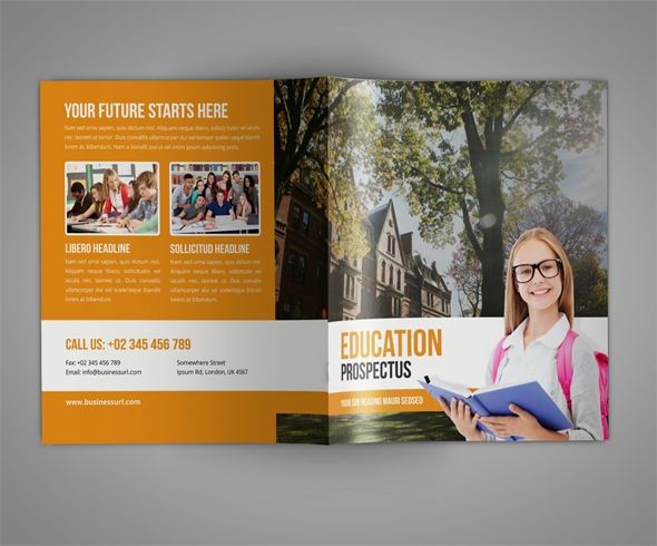 100 Amazing Free Education Brochure Template Designs College Templates