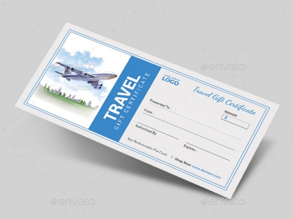 11 Travel Gift Certificate Templates Free Sample Example Format Vacation Template