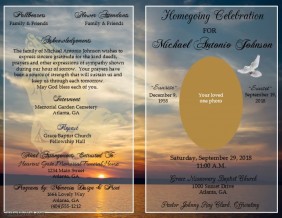 110 Customizable Design Templates For Funeral PosterMyWall Program Backgrounds