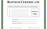 12 Baptism Certificate Templates Free Word PDF Certificates Pdf