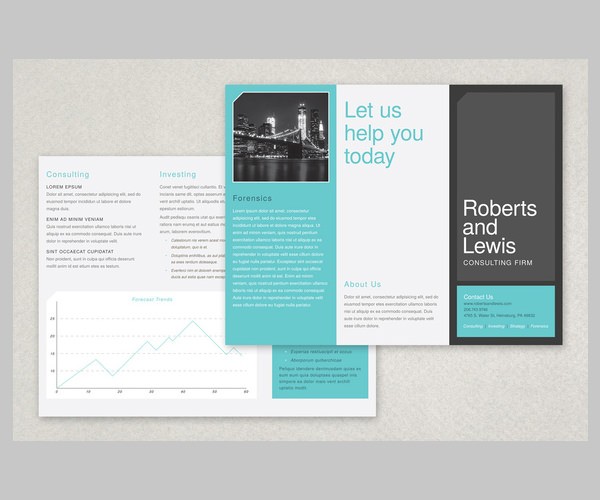 12 Modern Business Brochure PSD Templates Free Premium Consulting Template