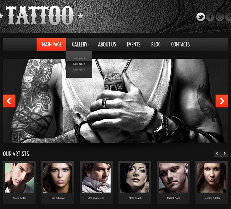 12 Tattoo Artists WordPress Themes Templates Free Premium Template