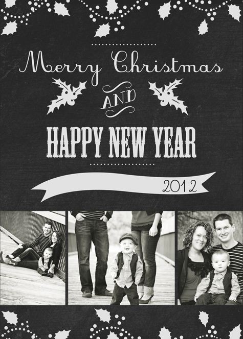 13 Best Christmas Card Templates Images On Pinterest Holiday Cards Chalkboard
