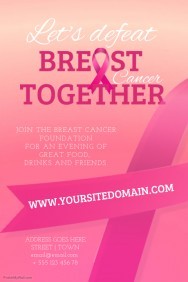 140 Customizable Design Templates For Breast Cancer PosterMyWall Brochure