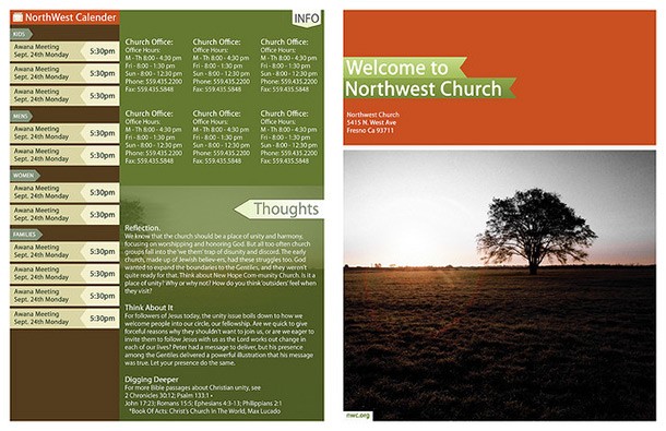 15 Cool Church Brochures Printaholic Com Brochure Ideas