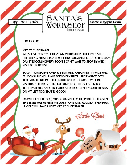 15 Free Printable Letters From Santa Templates Spaceships And Personalized Claus