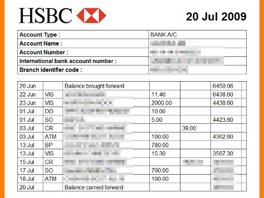 16 Bank Statement Templates Free Sample Example Format Excel Template