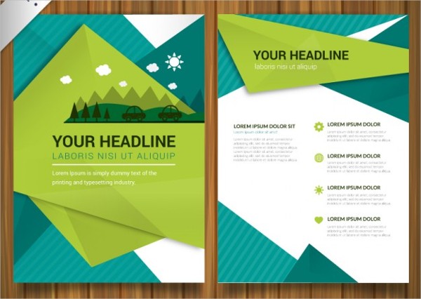 17 Environmental Brochure Templates Free PDS AI Vector EPS Recycling Template
