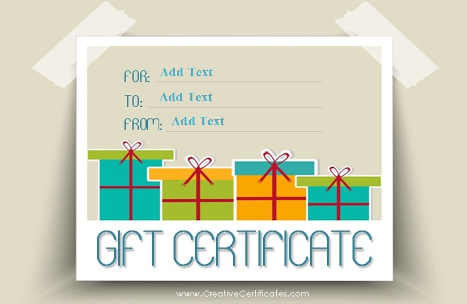 173 Free Gift Certificate Templates You Can Customize Shopping Spree Template