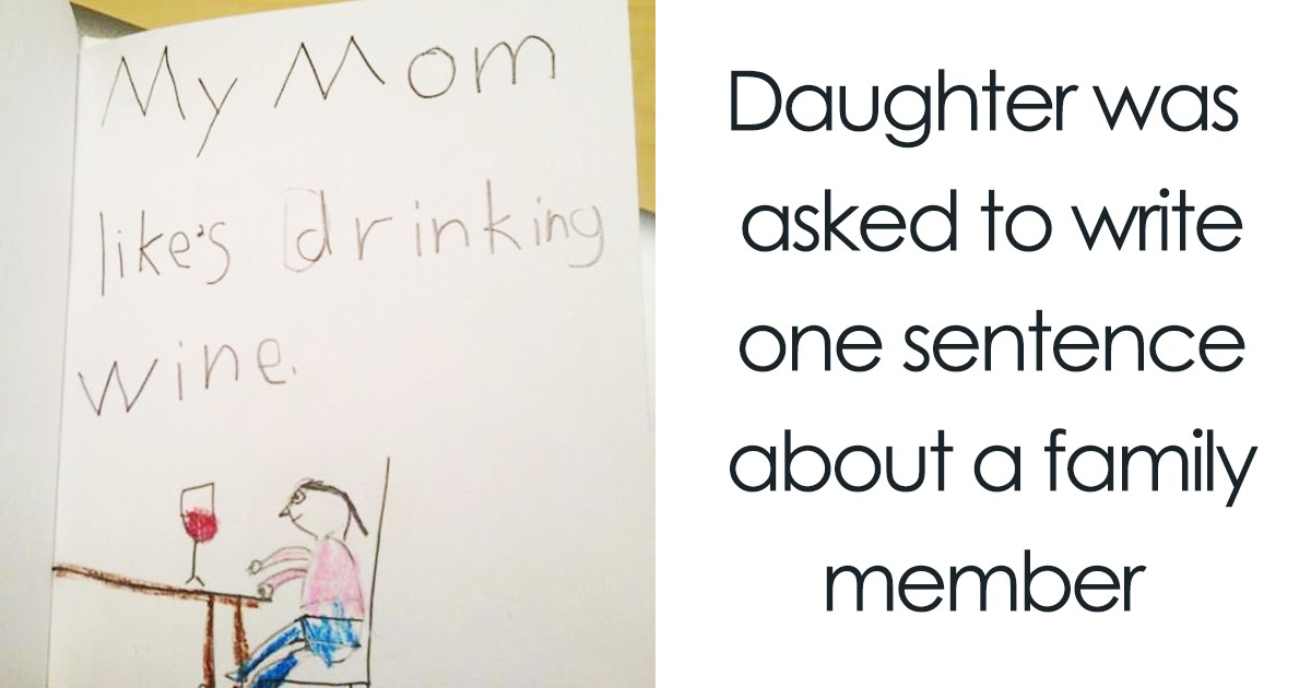 18 Times Kid Drawings Revealed Too Much About Their Parents Bored Smart Draw For Kids