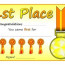 1st Place 2nd 3rd And Highly Commended Certificates First Certificate