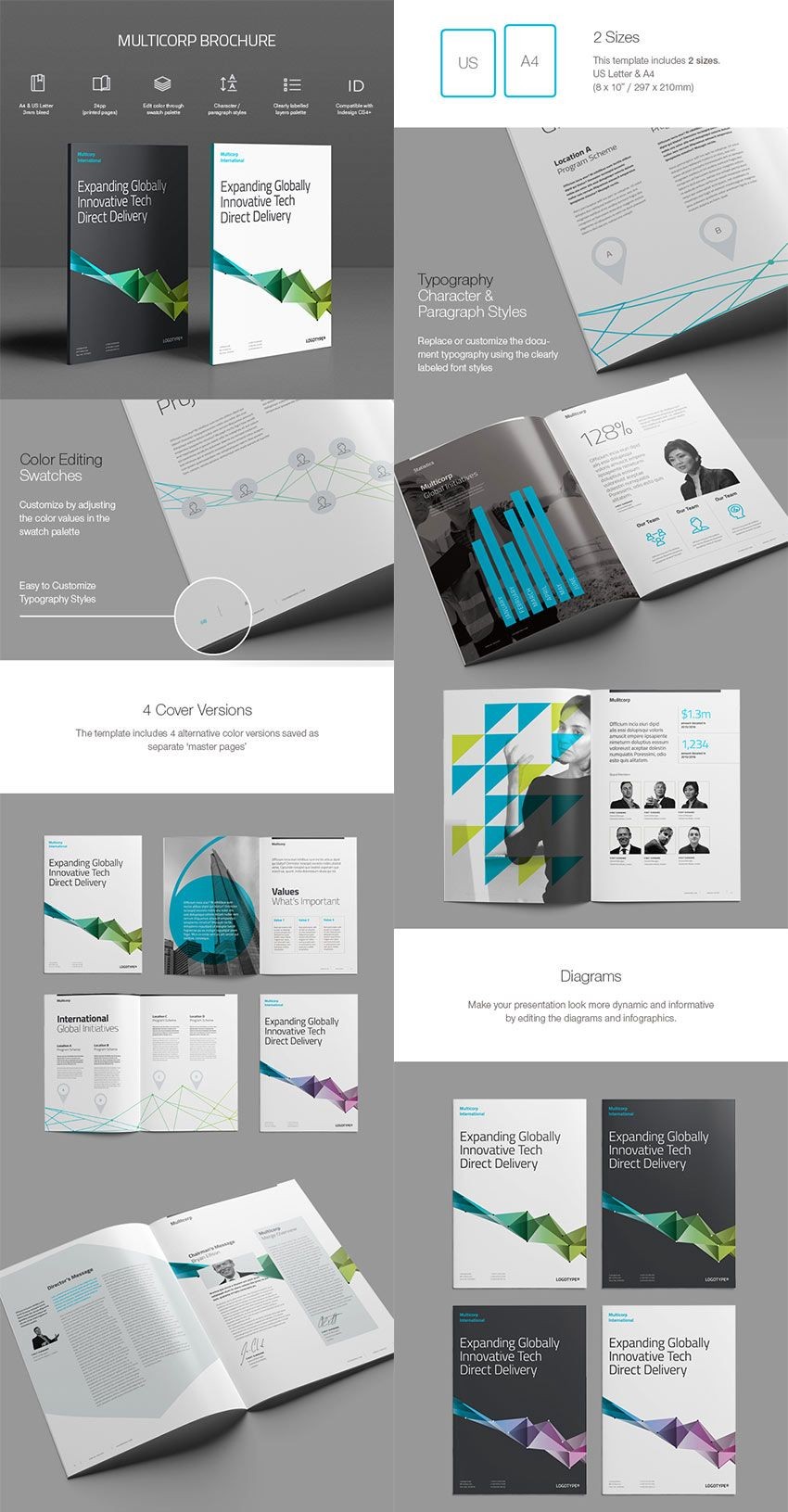 20 Best InDesign Brochure Templates For Creative Business Indesign Pamphlet Template