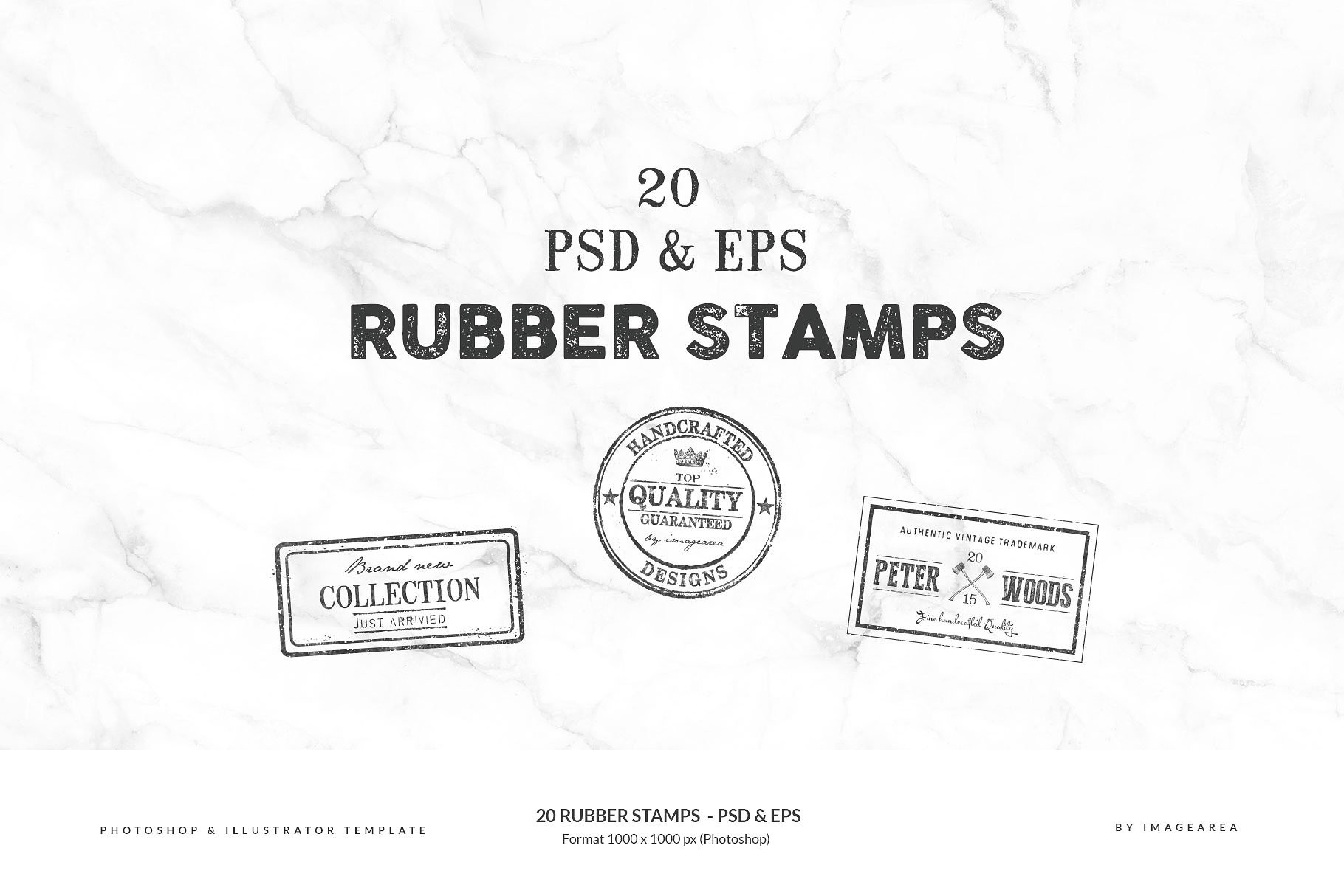 20 Rubber Stamps PSD EPS Objects Creative Market Pro Eps Psd