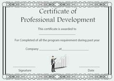 23 Best Certificate Of Completion Images On Pinterest In 2018 Continuing Education