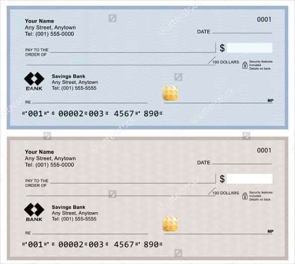 24 Blank Check Template DOC PSD PDF Vector Formats Free Cheque
