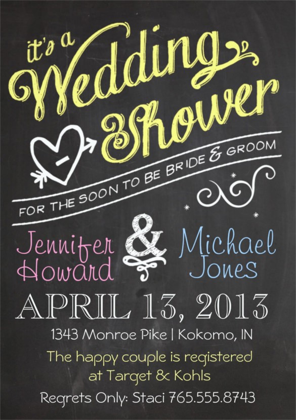 26 Wedding Shower Invitation Templates Free Sample Example Bridal Template Download