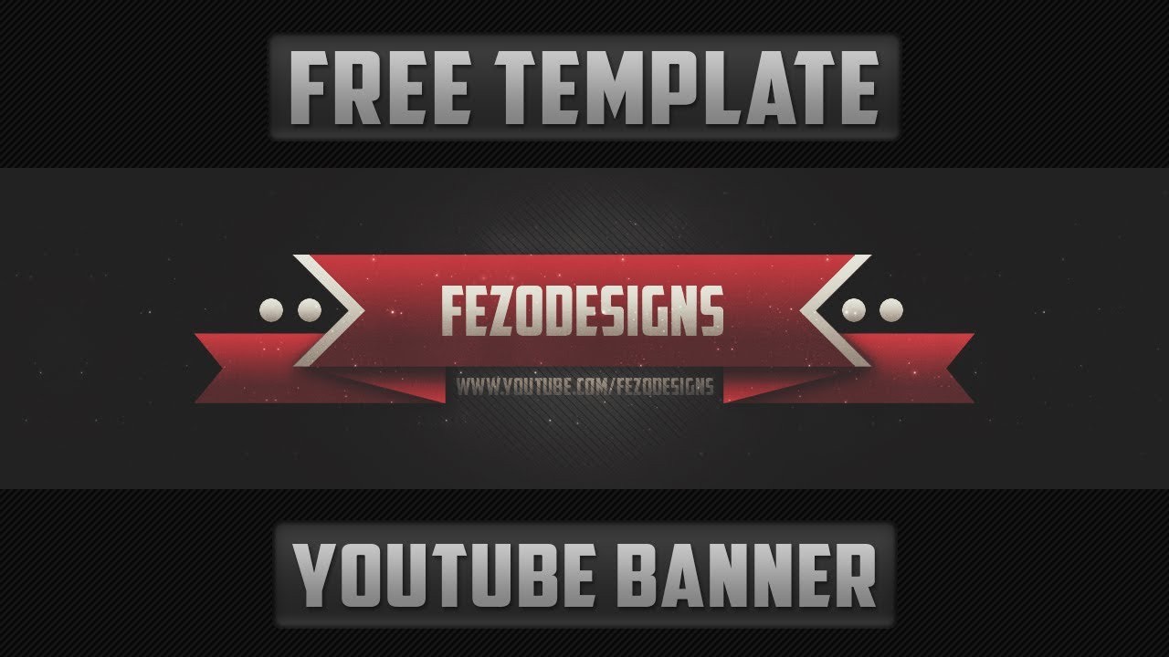 2D YouTube Banner Template Free Download Youtube