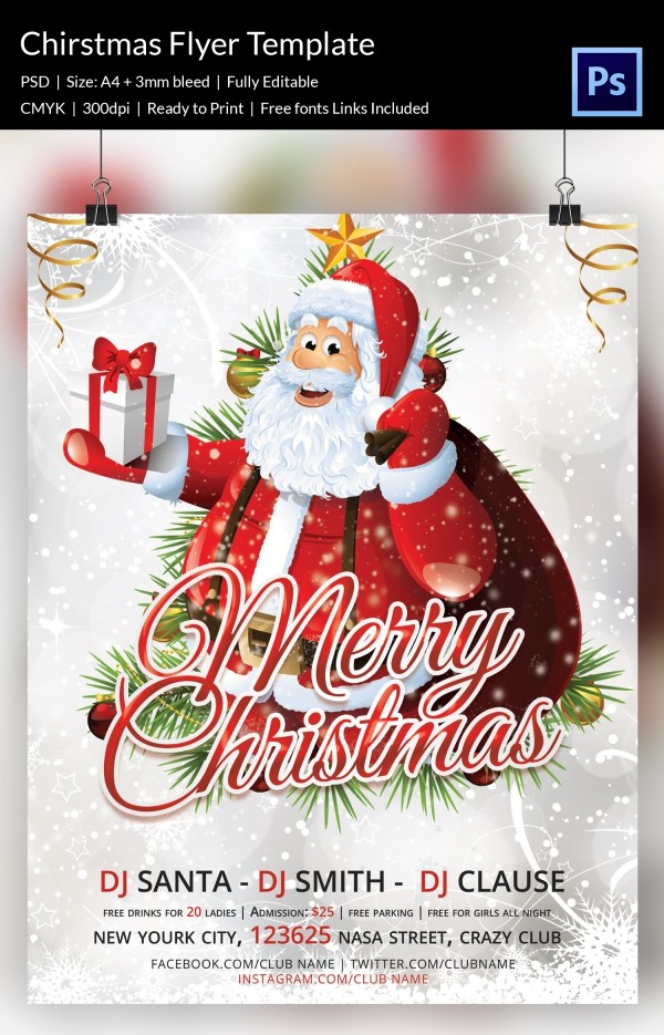 30 Christmas Flyer Templates PSD Vector Format Download Free Flyers Psd