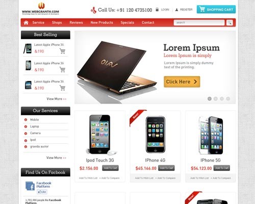 30 New ECommerce PSD Templates Free Ecommerce Psd