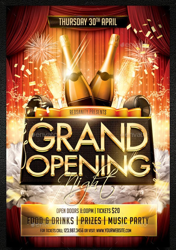 40 Grand Opening Flyer Template Free PSD AI Vector EPS Format Psd