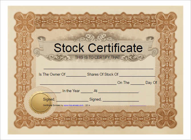42 Stock Certificate S Free Word PDF Excel Formats Corporate