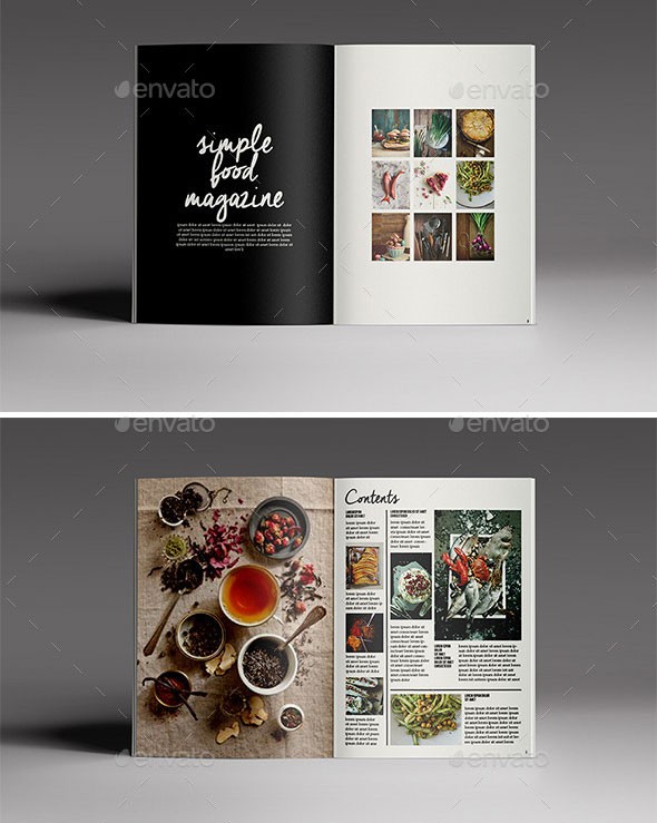 44 Stunning Magazine Templates For InDesign Photoshop Web Simple Template