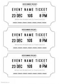 5 620 Customizable Design S For Concert Ticket PosterMyWall Printable