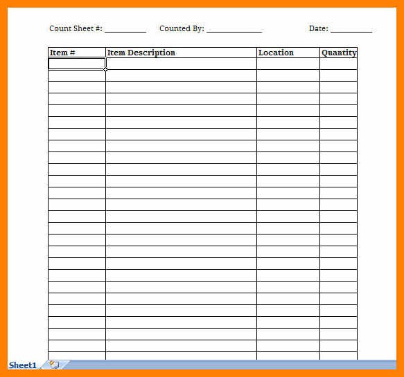 5 Free Printable Blank Spreadsheet Credit